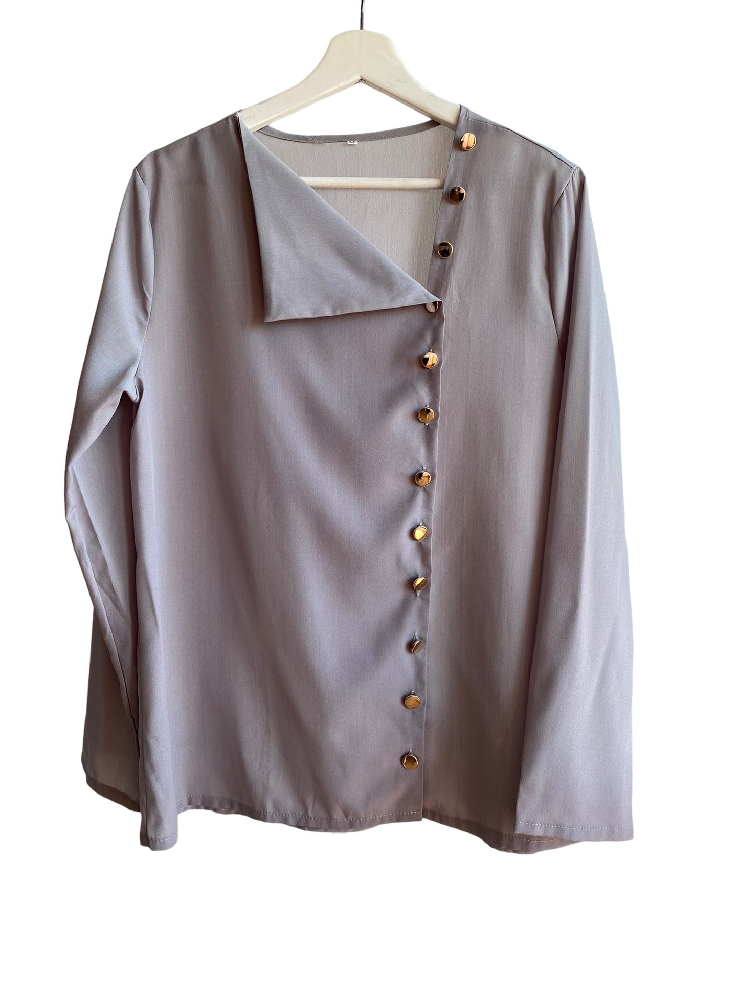 Blusa vintage gris