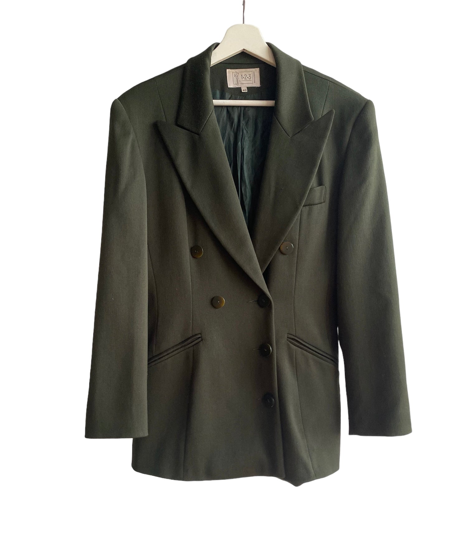 Blazer vintage verde olivo