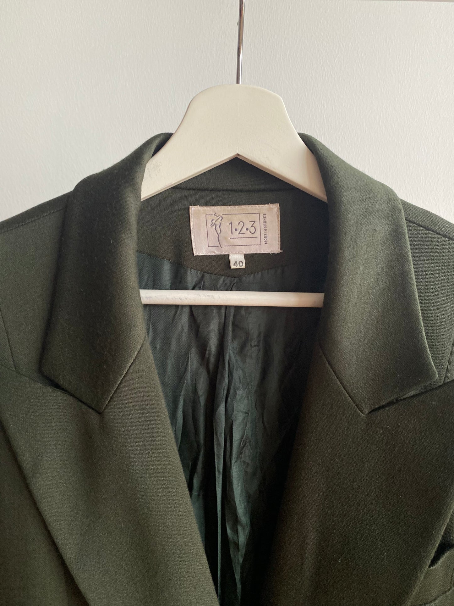 Blazer vintage verde olivo