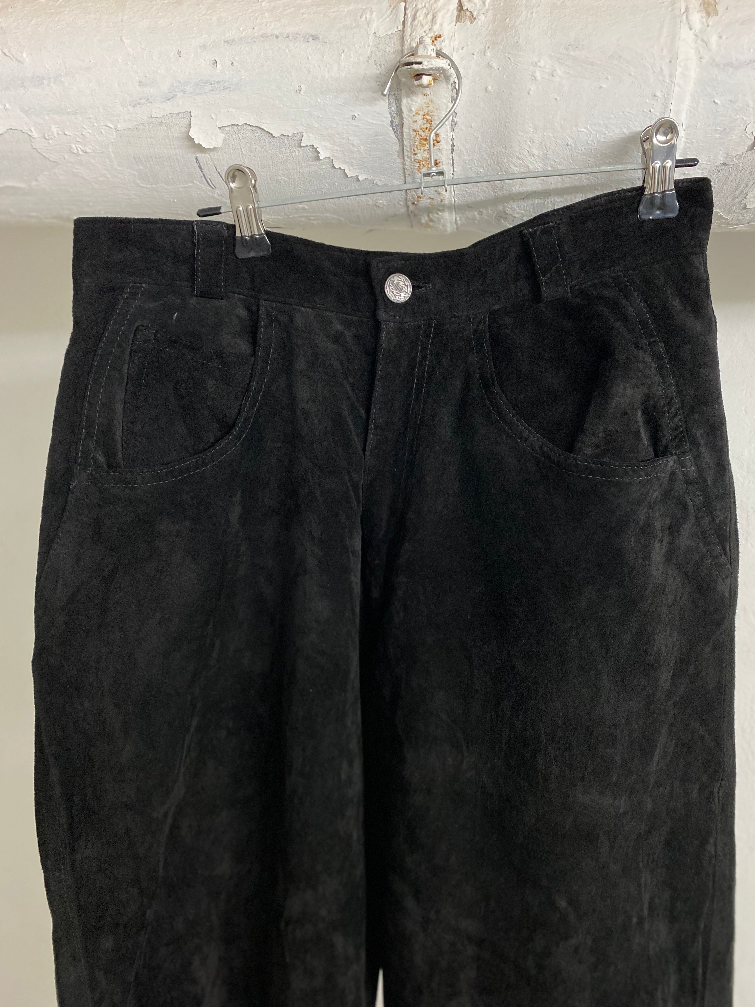 Pantalón vintage de piel