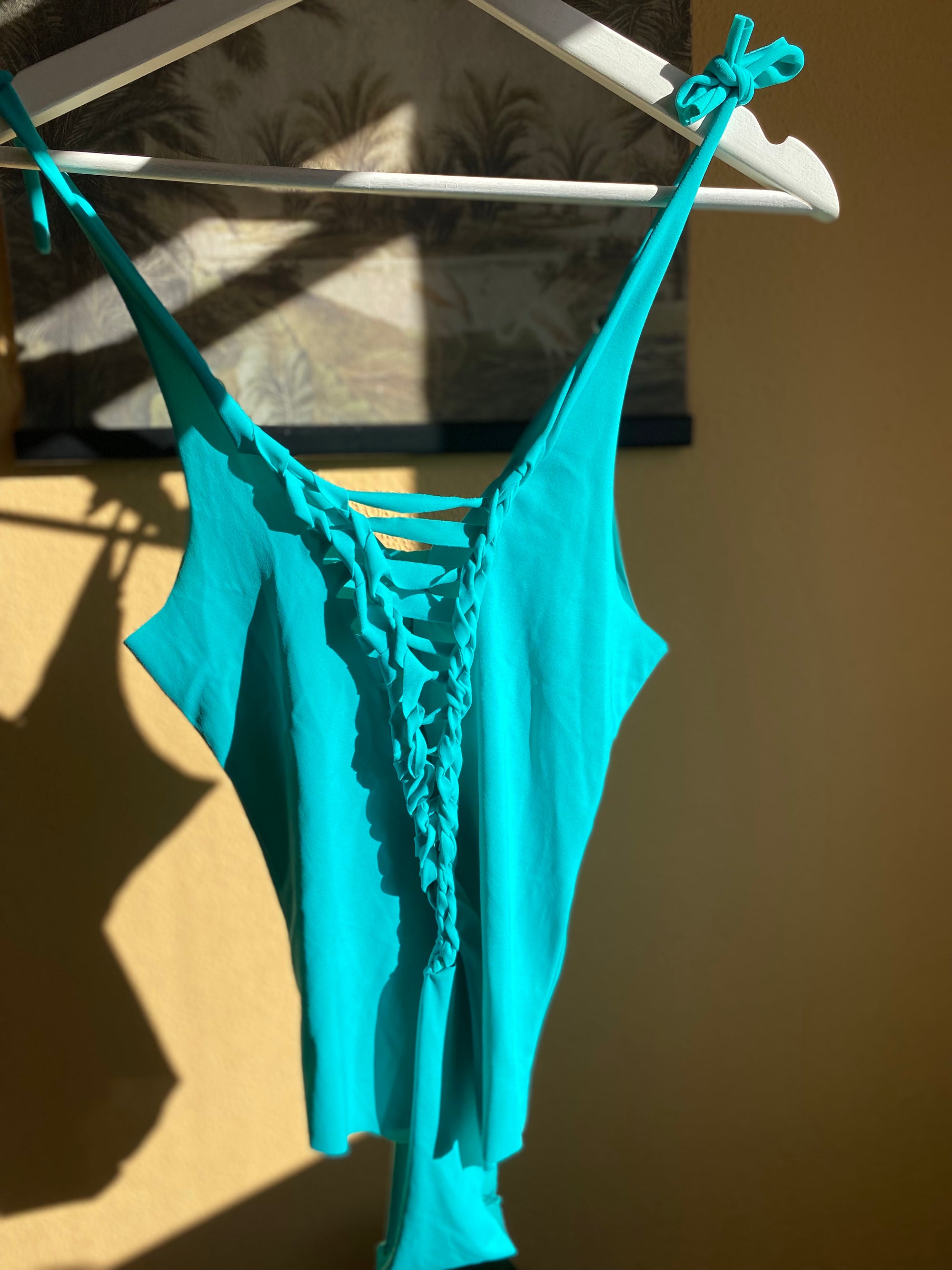 Bañador lycra turquesa