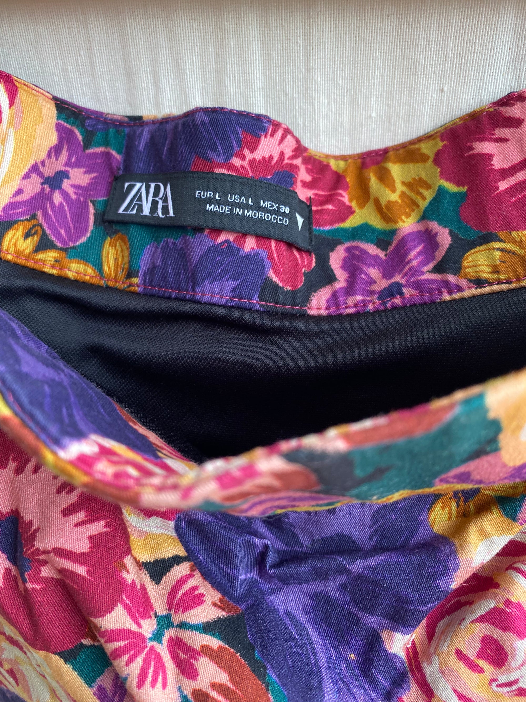 Falda estampada Zara