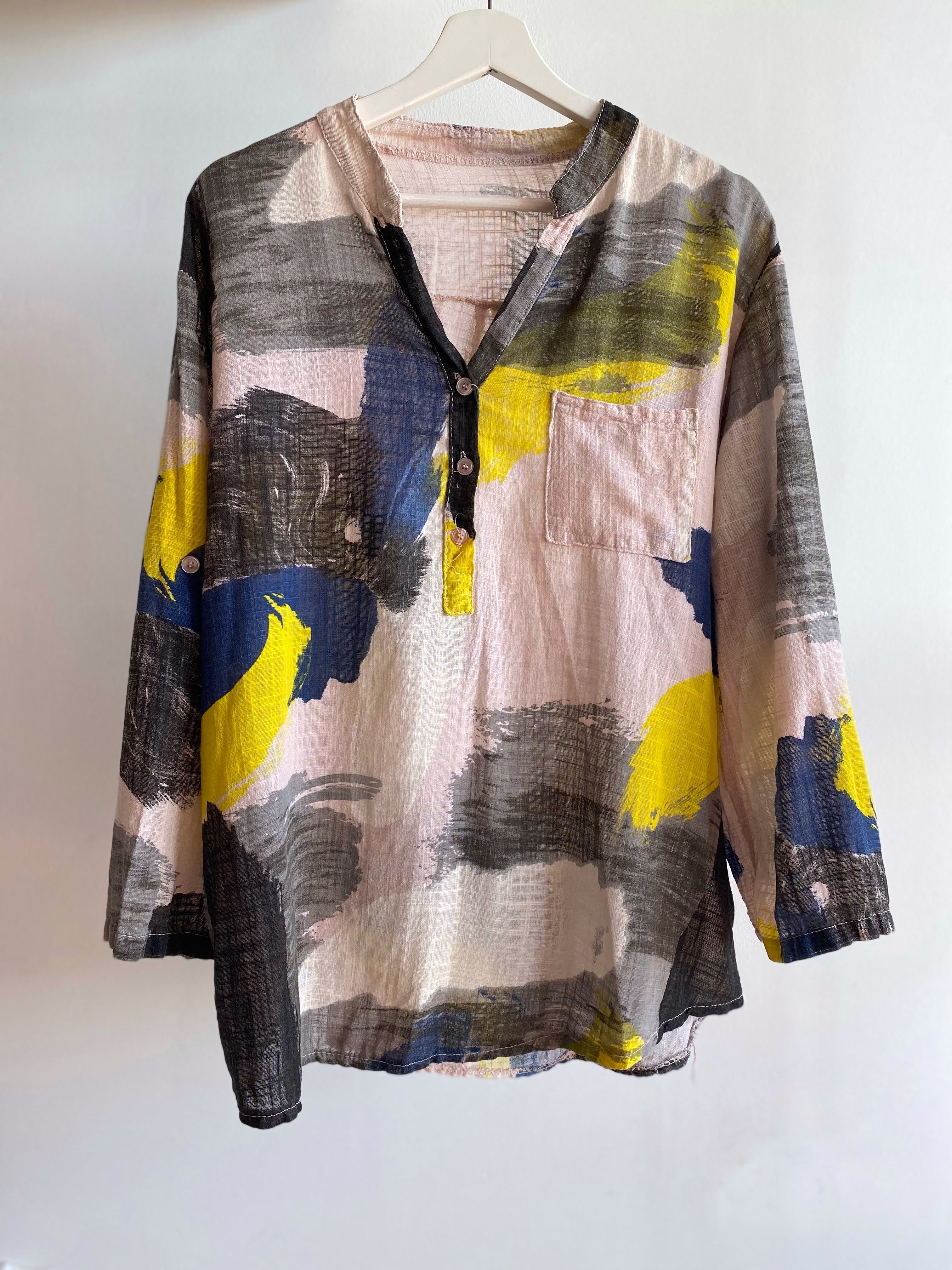 Camisa lino pintor