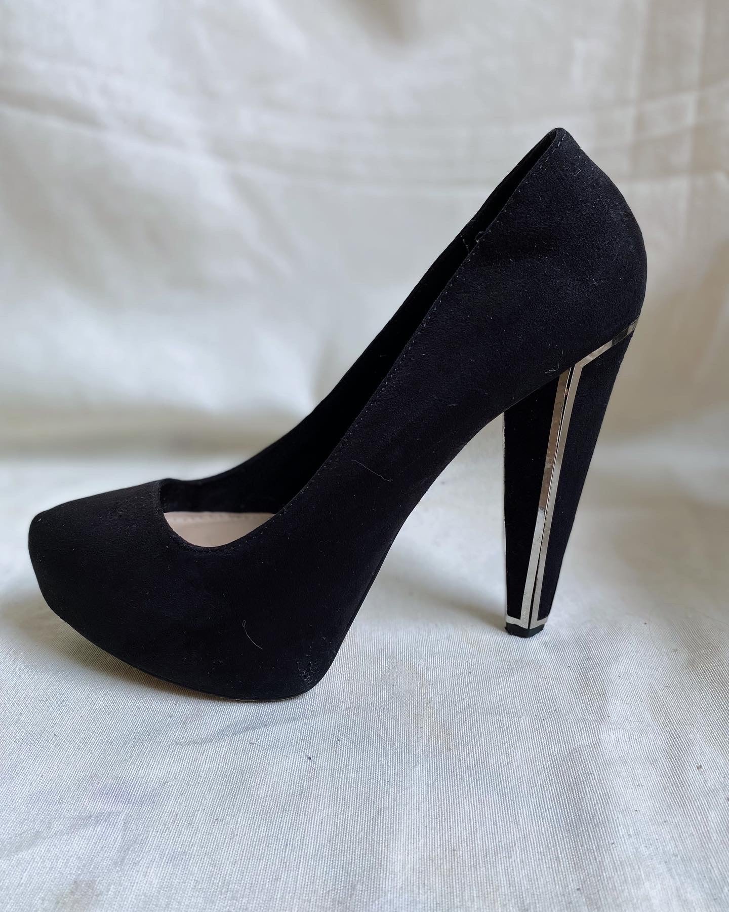 Tacones negros Bershka