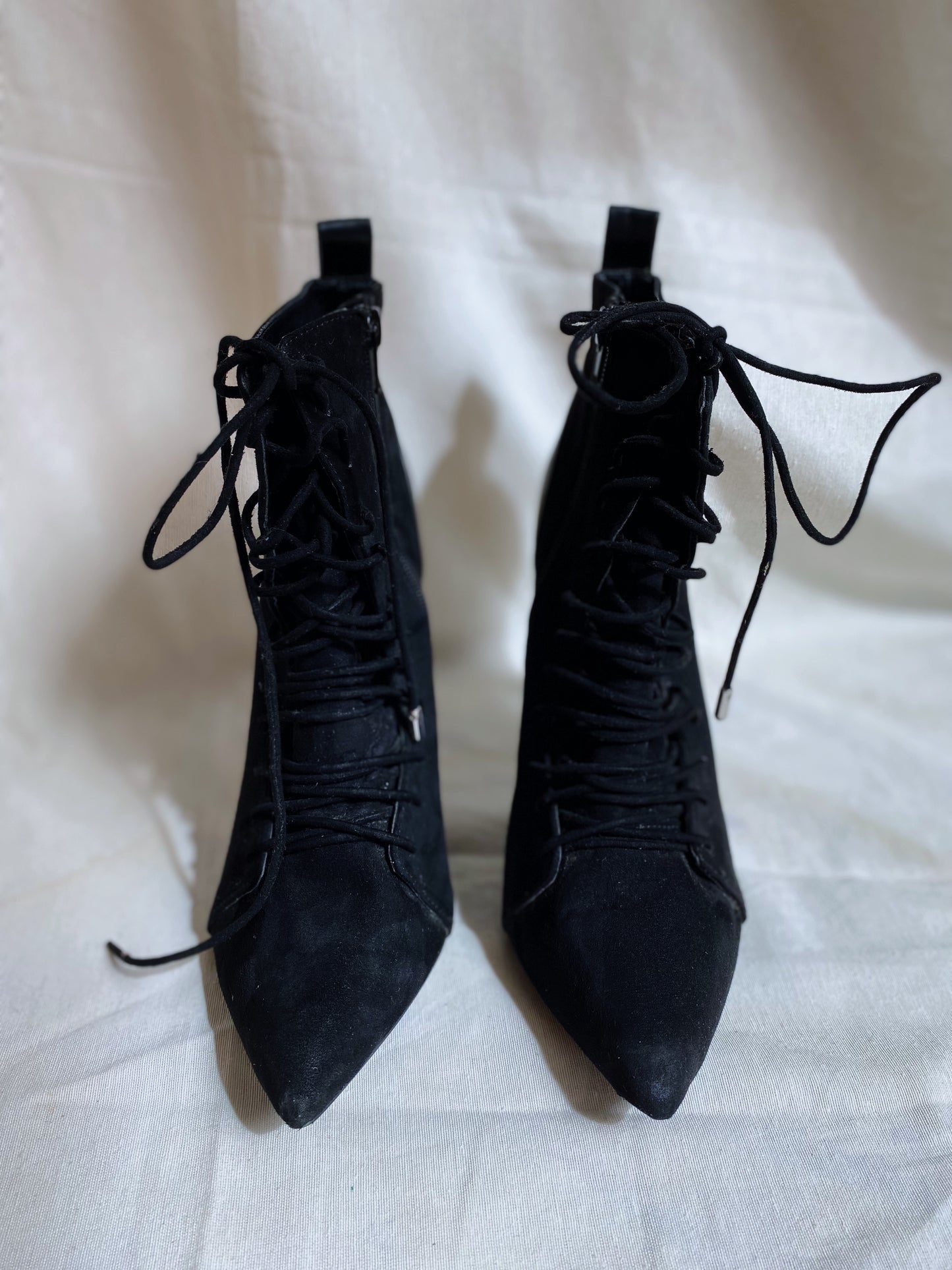 Botines con cordones Zara