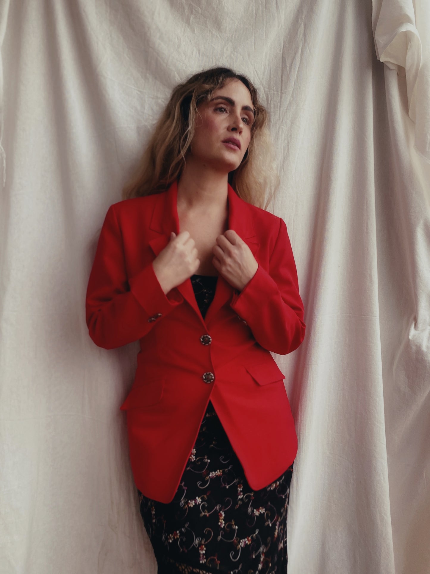 Blazer vintage roja