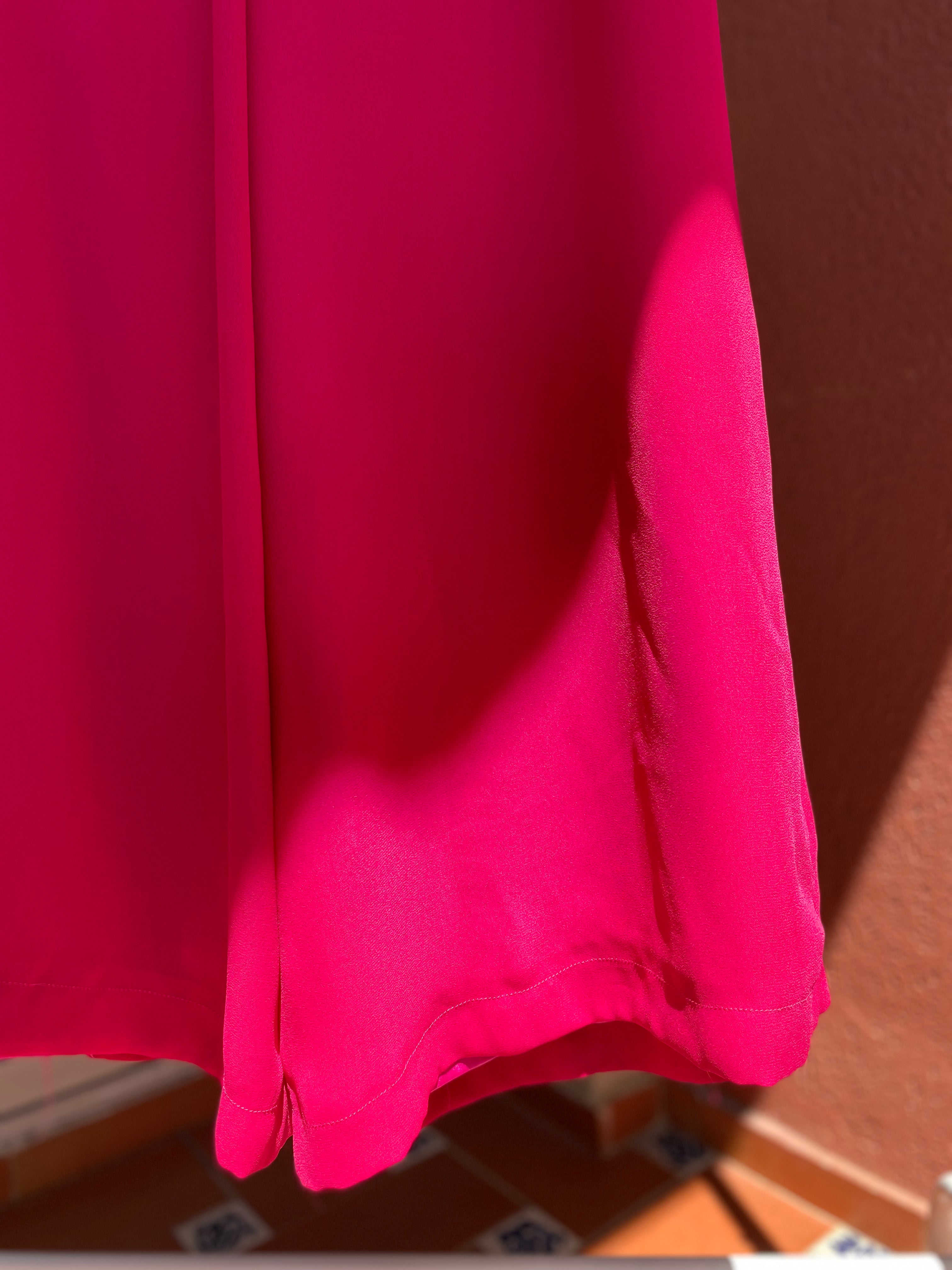 Pantalón vintage palazo fucsia