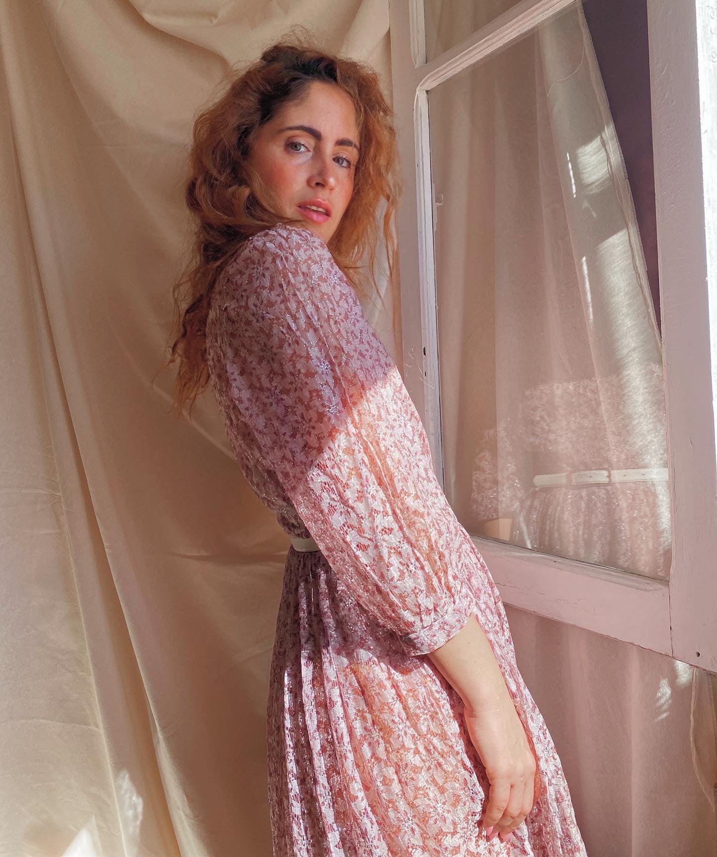 Vestido vintage plisado