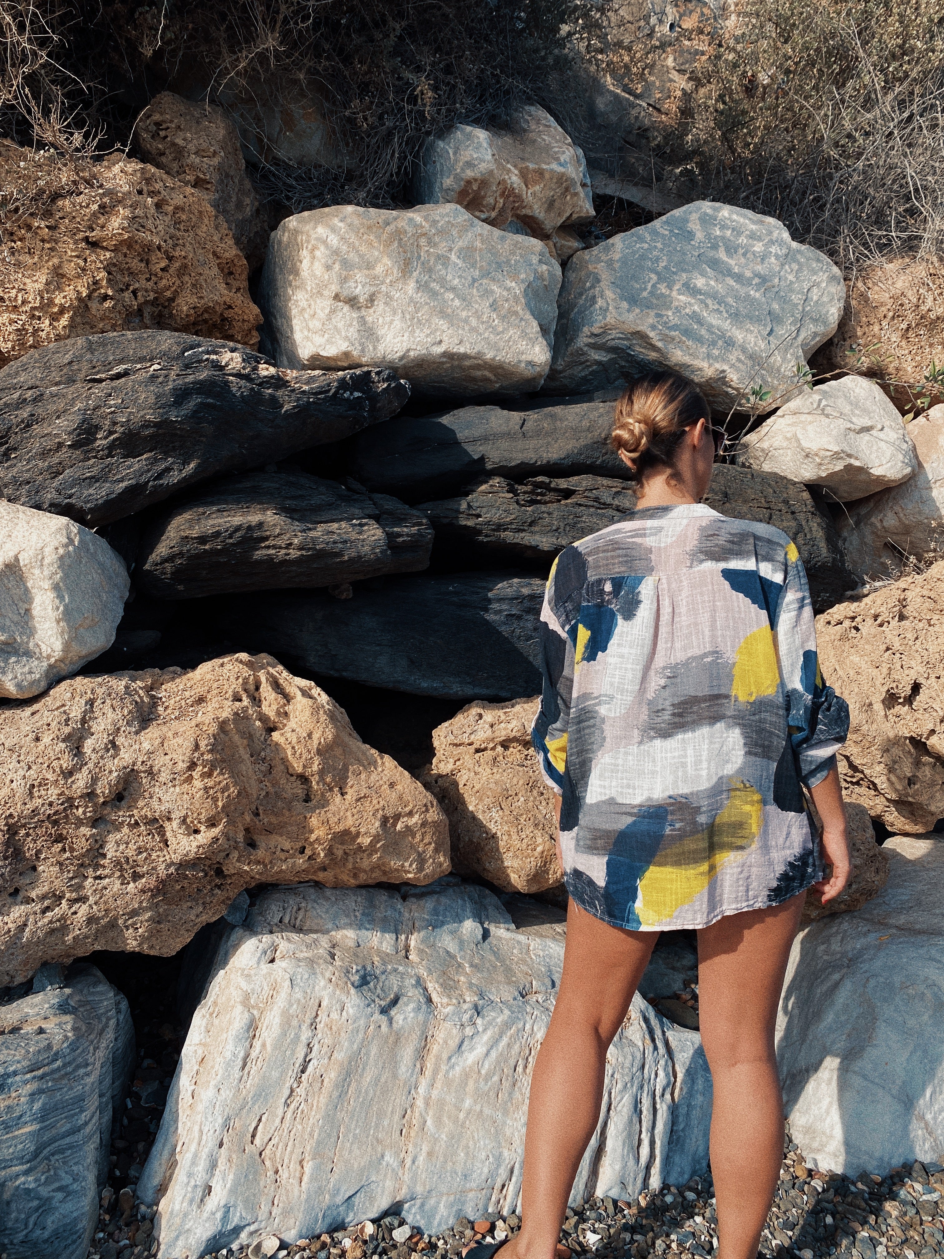 Camisa lino pintor