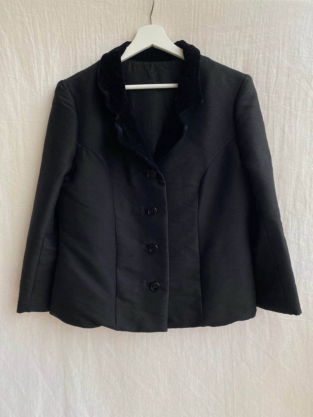 Blazer vintage solapa terciopelo