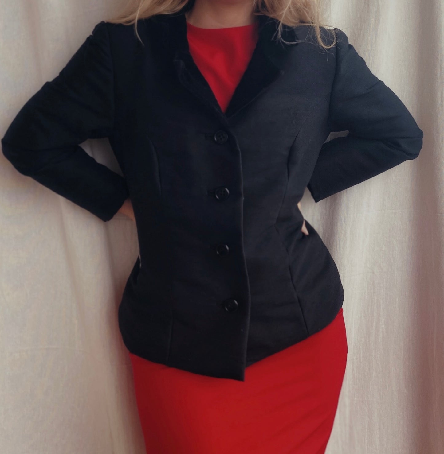 Blazer vintage solapa terciopelo