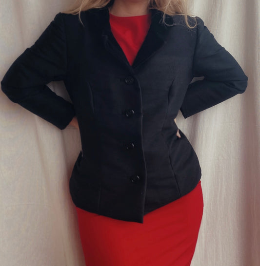 Blazer vintage solapa terciopelo