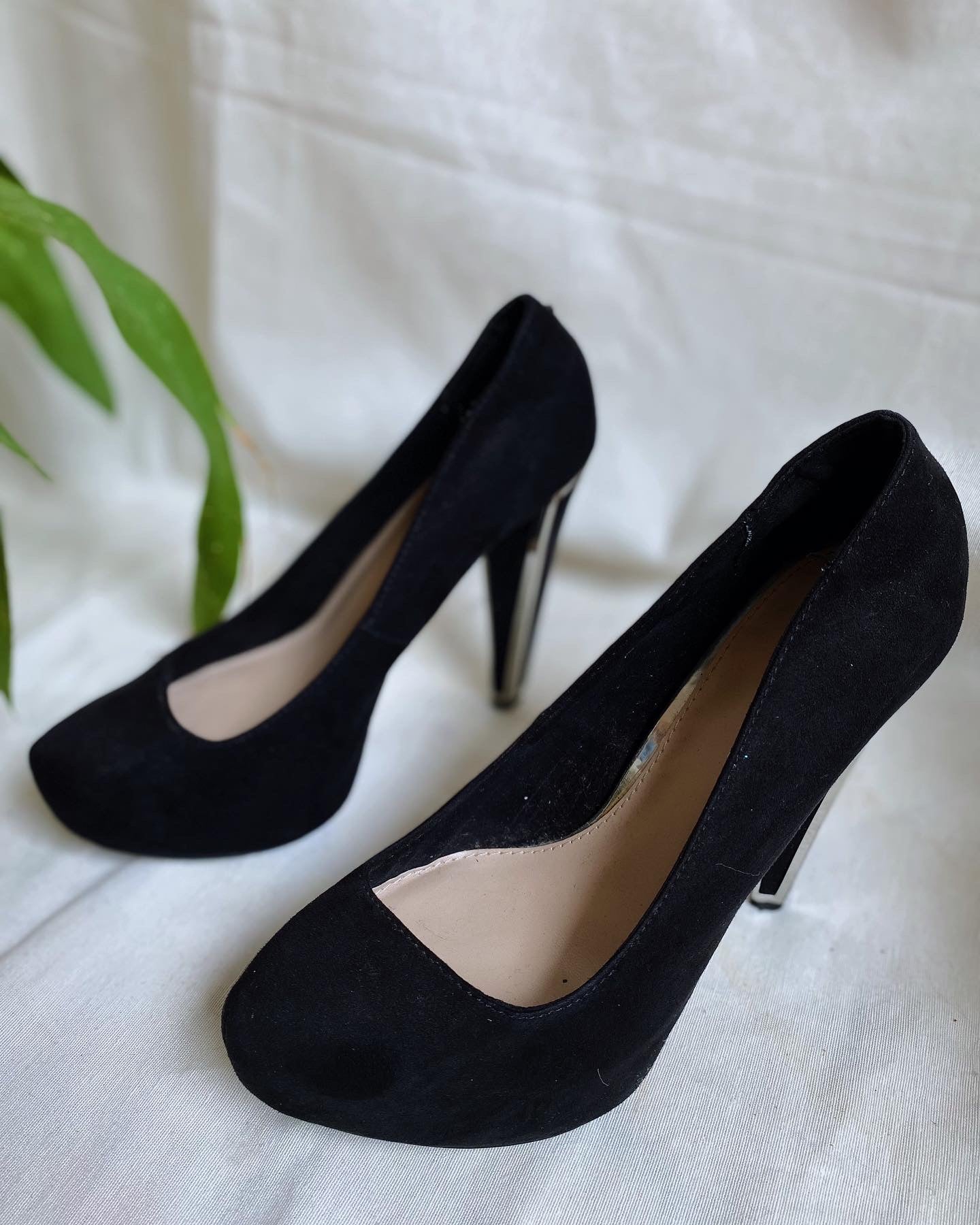 Tacones negros Bershka