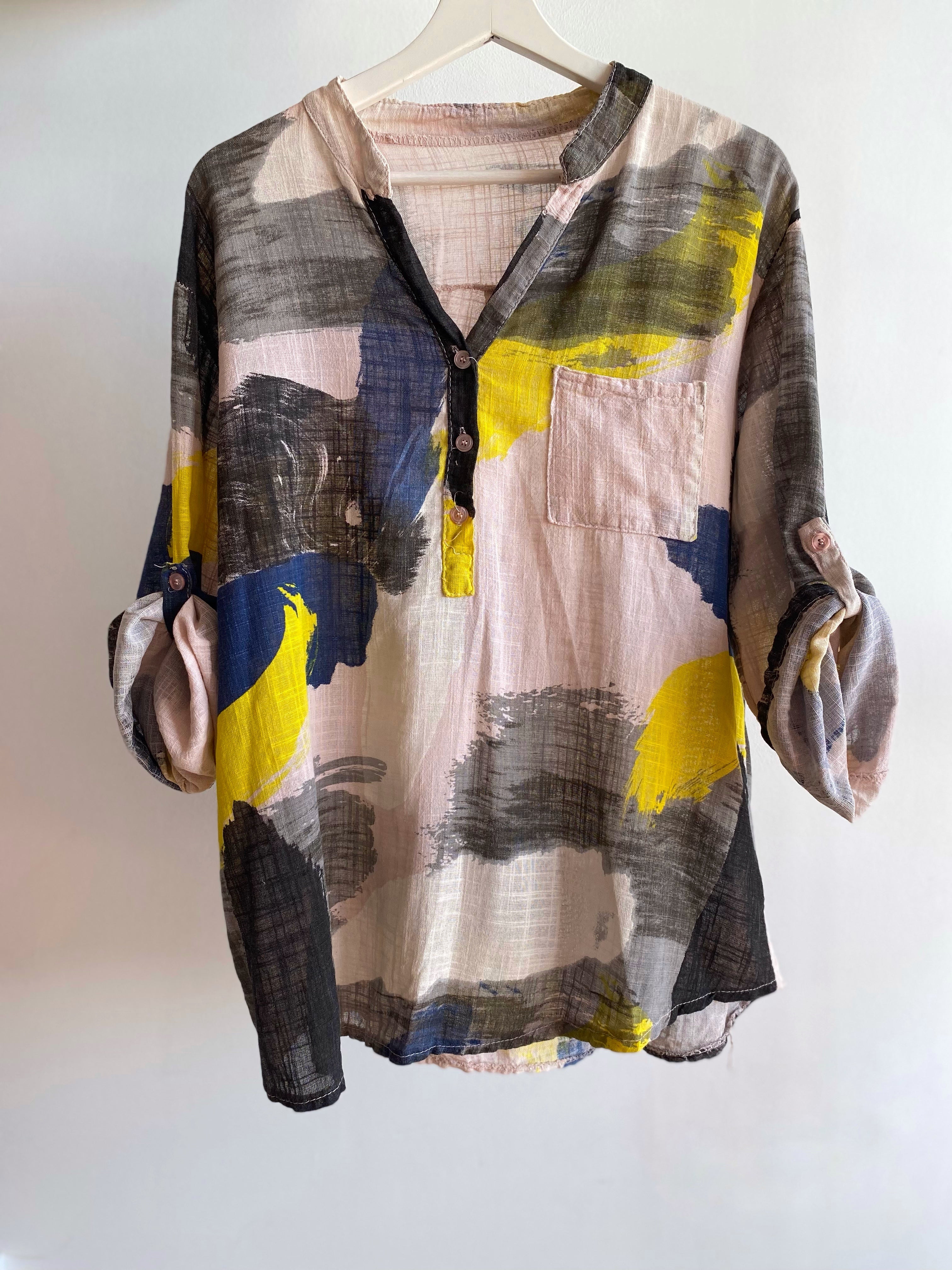 Camisa lino pintor